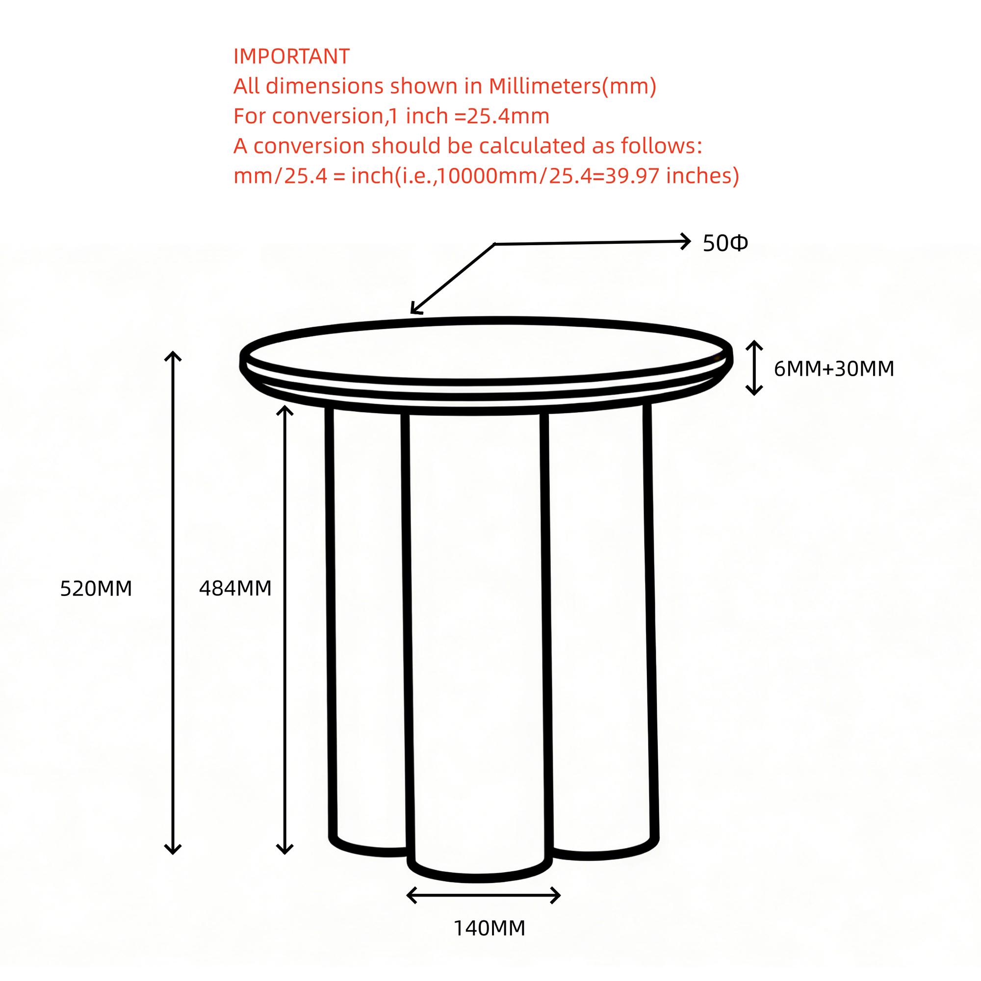 Seaton Round Accent Table in Walnut and Travertine 8 Seaton Round Accent Table in Walnut and Travertine - Image 8