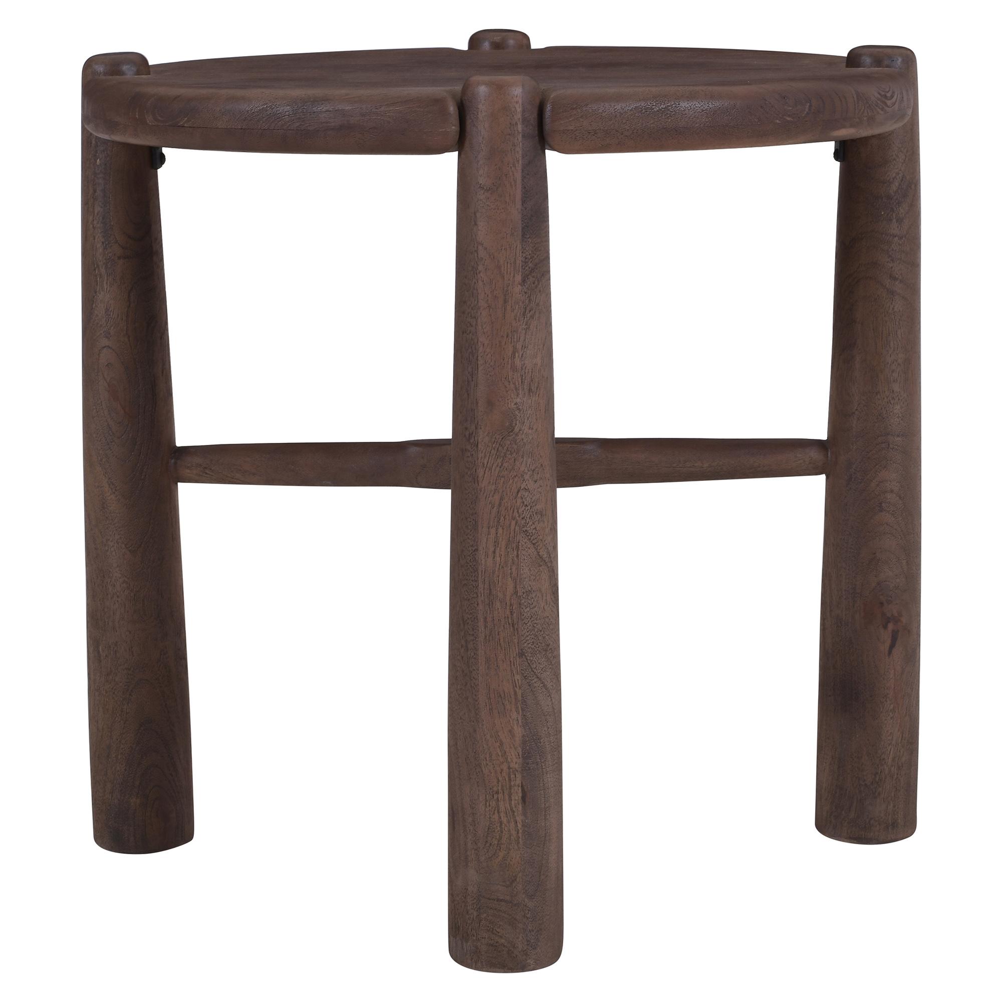 Carlyn Round Accent Table in Dark Walnut 5 Carlyn Round Accent Table in Dark Walnut - Image 5