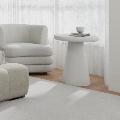Galio Round Accent Table in White 501-915WT 501 915WT 1