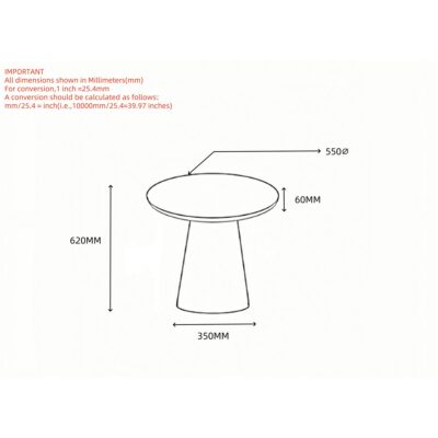 Galio Round Accent Table in White 501-915WT 501 915WT LD