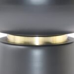 Alora Accent Table in Black and White and Brushed Gold 501-924WT 501 924WT 2