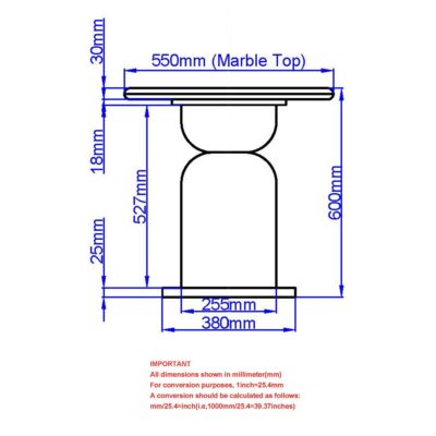 Martina Round Accent Table in Walnut 501-929WAL 501 929WAL LD