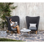 Peacock Wing Highback Chair W/Teak Legs 5460RODGT 5011AI 5460RODGT P70COG