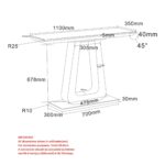 Corvus Console Table in Warm Grey 502-159WGY 502 159WGY LD