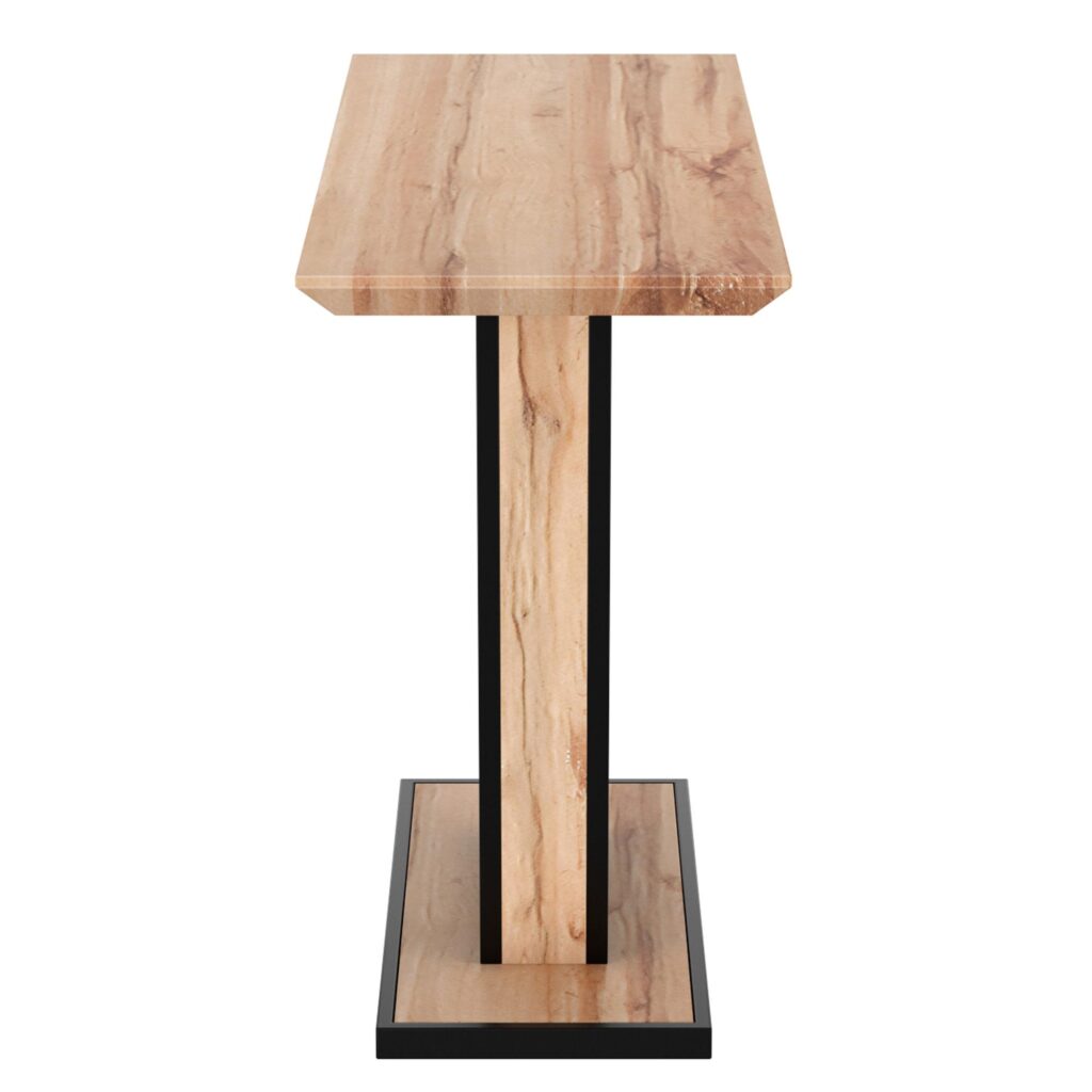 Forna Console Table in Natural and Black - Image 4