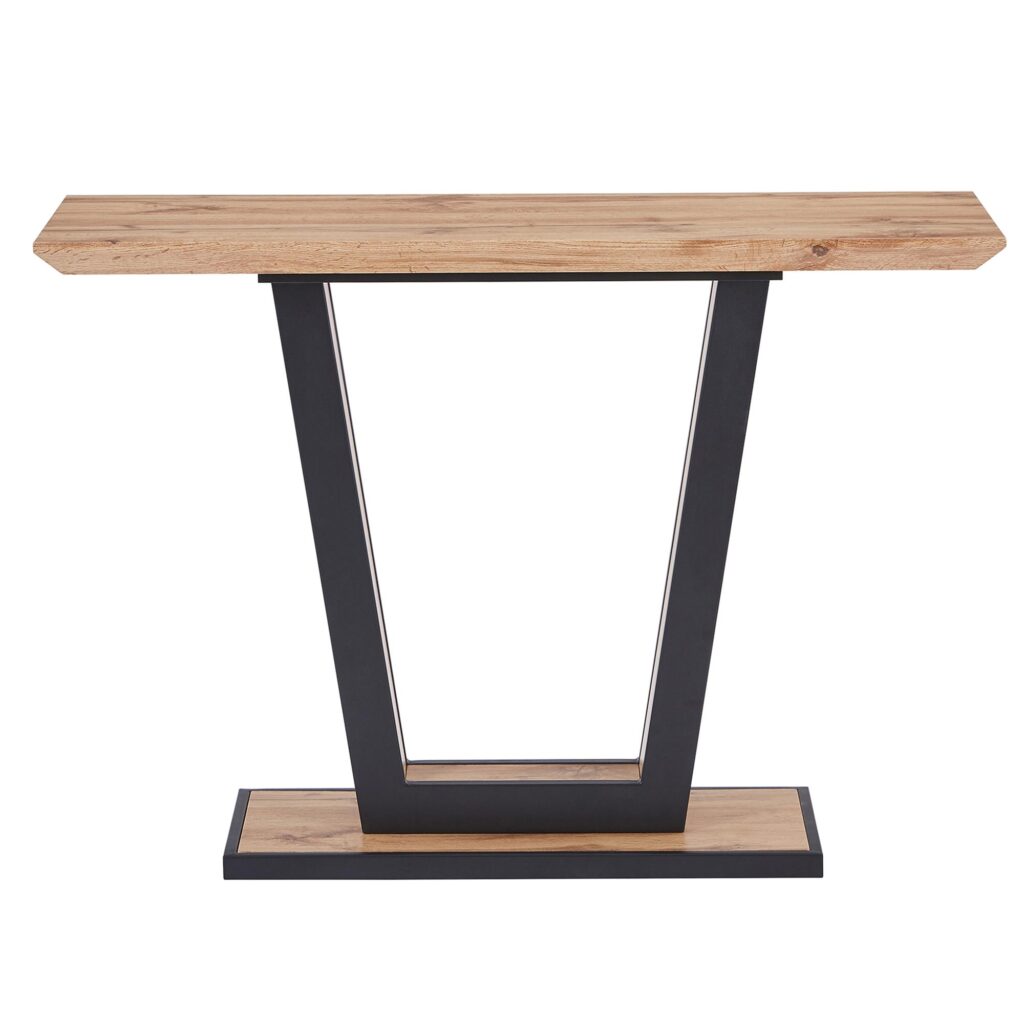 Forna Console Table in Natural and Black - Image 5