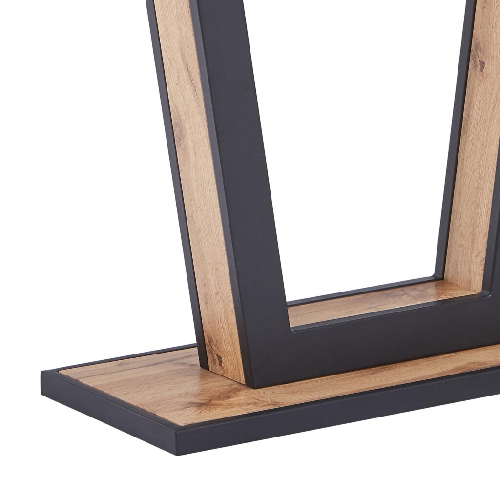 Forna Console Table in Natural and Black - Image 7