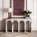 Atticus Contract Grade Grand Console Table in Bulgari White 502-193BWT 502 193BWT 1