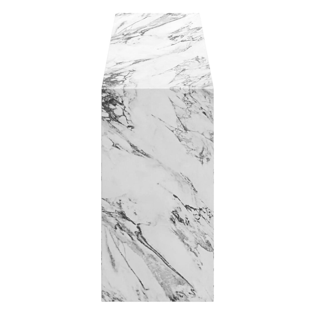 Atticus Contract Grade Grand Console Table in Bulgari White - Image 4