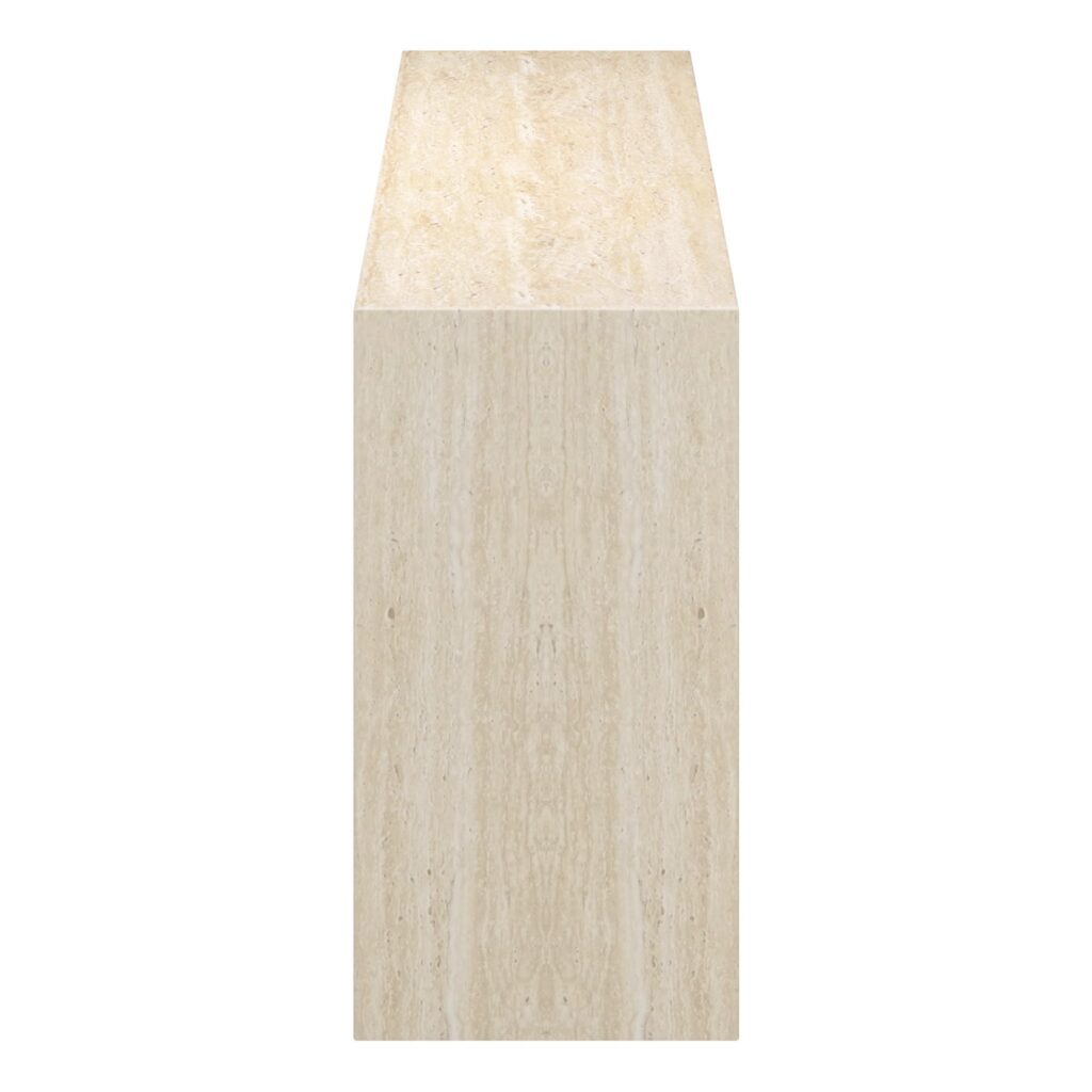 Atticus Contract Grade Grand Console Table in Travertine - Image 4