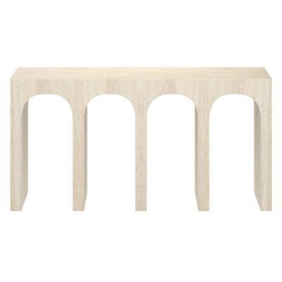 Atticus Contract Grade Grand Console Table in Travertine 12 Atticus Contract Grade Grand Console Table in Travertine 502-193TR 502 193TR 4