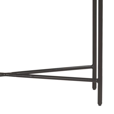 Reyna Console Table, 39" with Drawers in Black and White 502-248BLK 502 248BLK 6