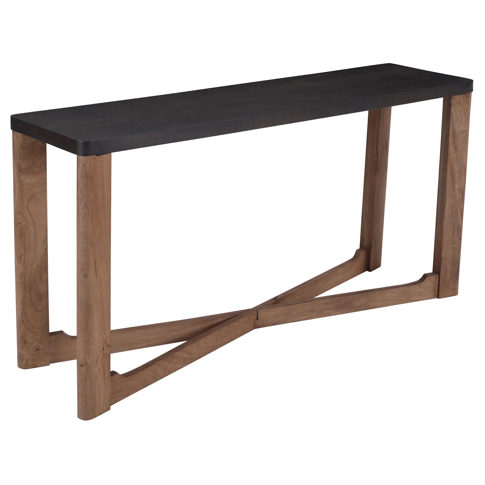 Merano Console Table, 58" in Mocha and Walnut 1 Merano Console Table, 58" in Mocha and Walnut