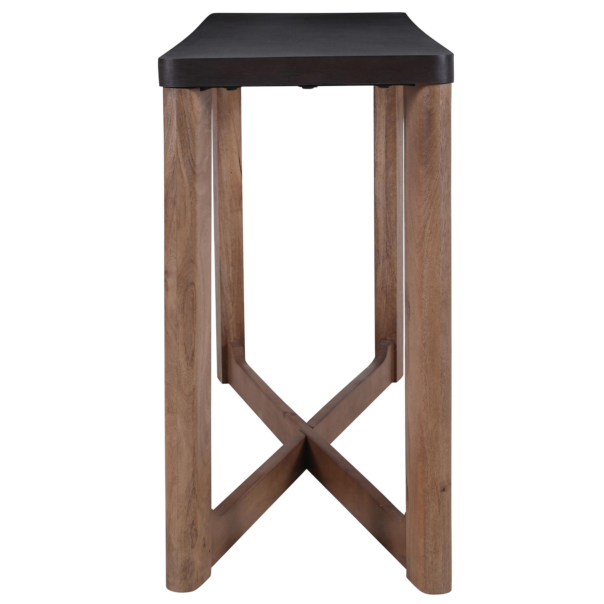 Merano Console Table, 58" in Mocha and Walnut 4 Merano Console Table, 58" in Mocha and Walnut - Image 4
