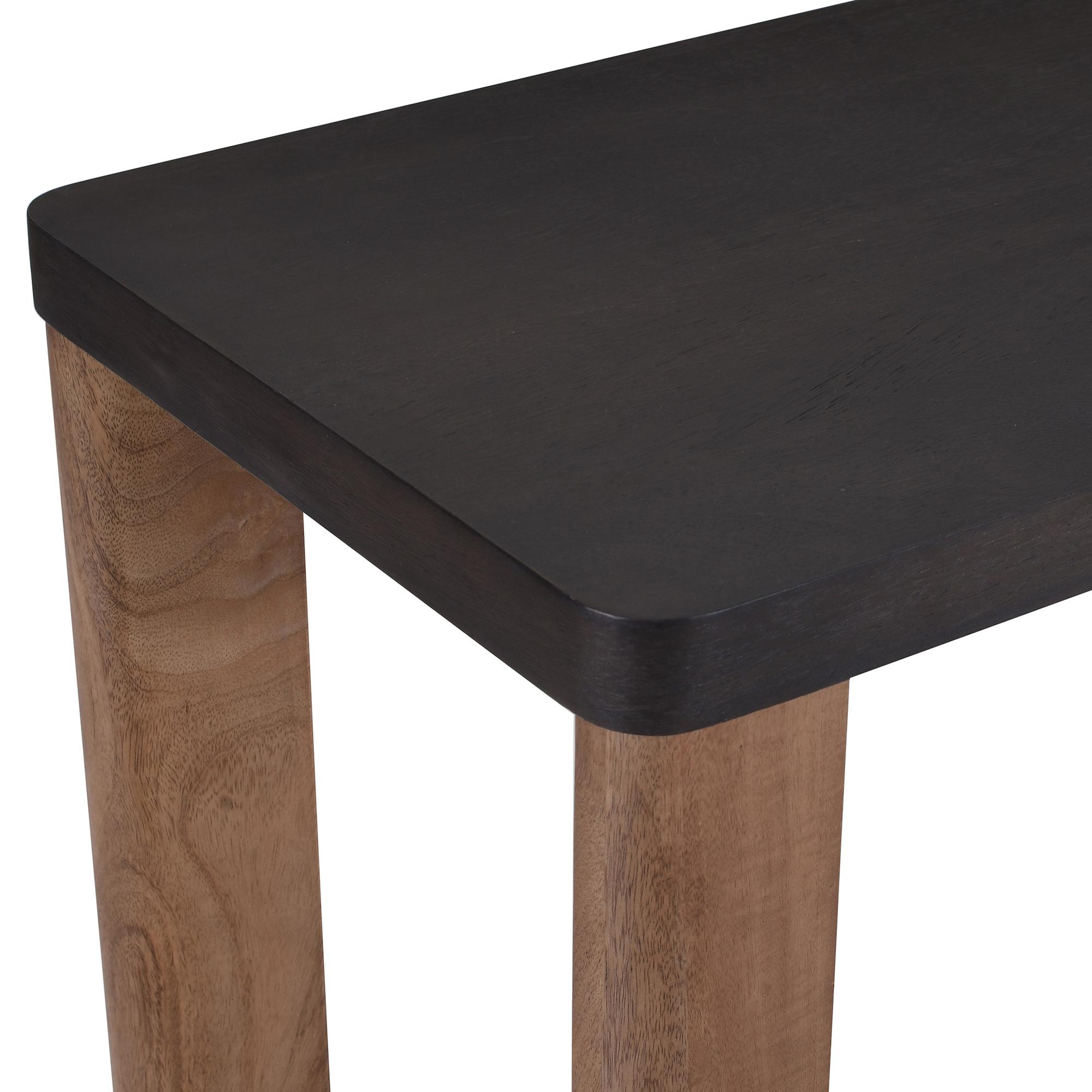 Merano Console Table, 58" in Mocha and Walnut 7 Merano Console Table, 58" in Mocha and Walnut - Image 7