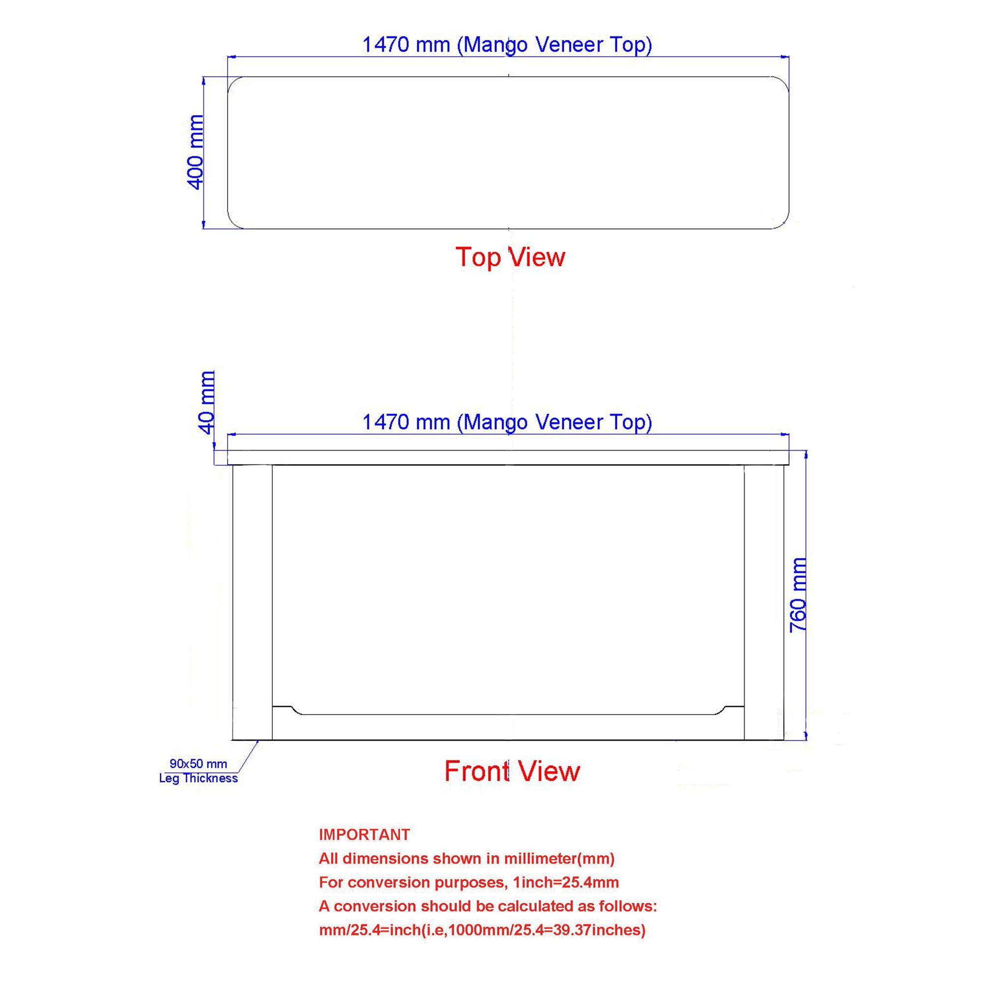 Merano Console Table, 58" in Mocha and Walnut 8 Merano Console Table, 58" in Mocha and Walnut - Image 8