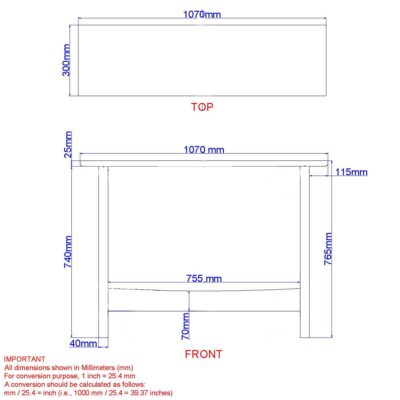 Zelda Console Table, 42" in Walnut 502-375WAL 502 375WAL LD