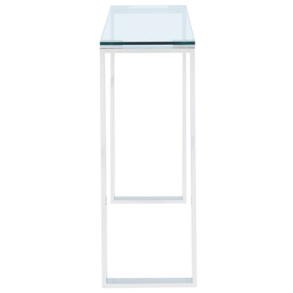Zevon Console/Desk in Silver - Image 3