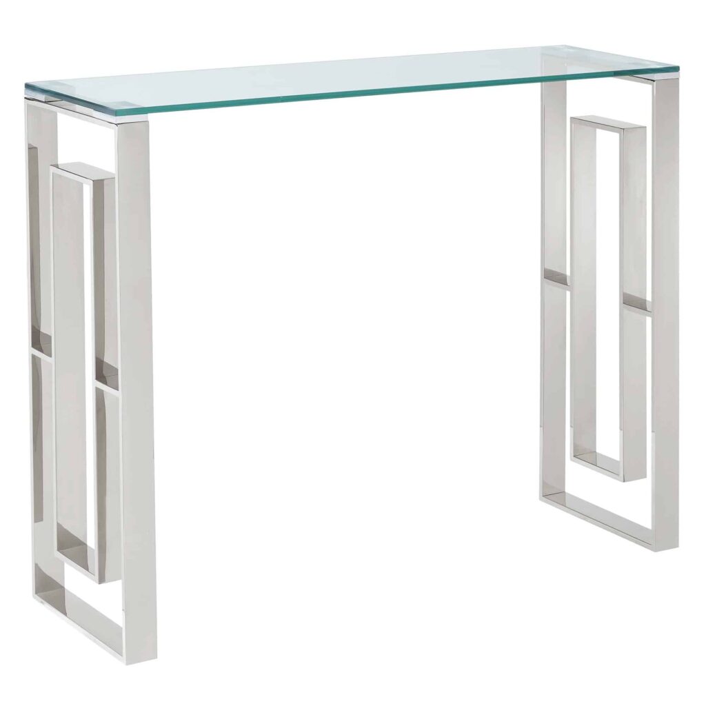 Eros Console/Desk in Silver 502-482CH 502 482CH