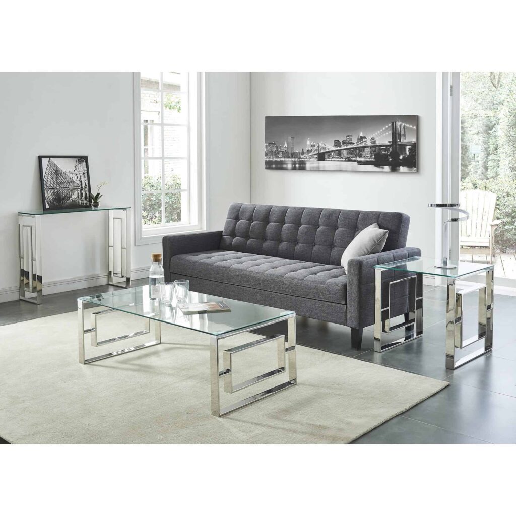Eros Console/Desk in Silver - Image 6