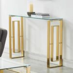 Eros Console/Desk in Gold 502-482GL 502 482GL 1