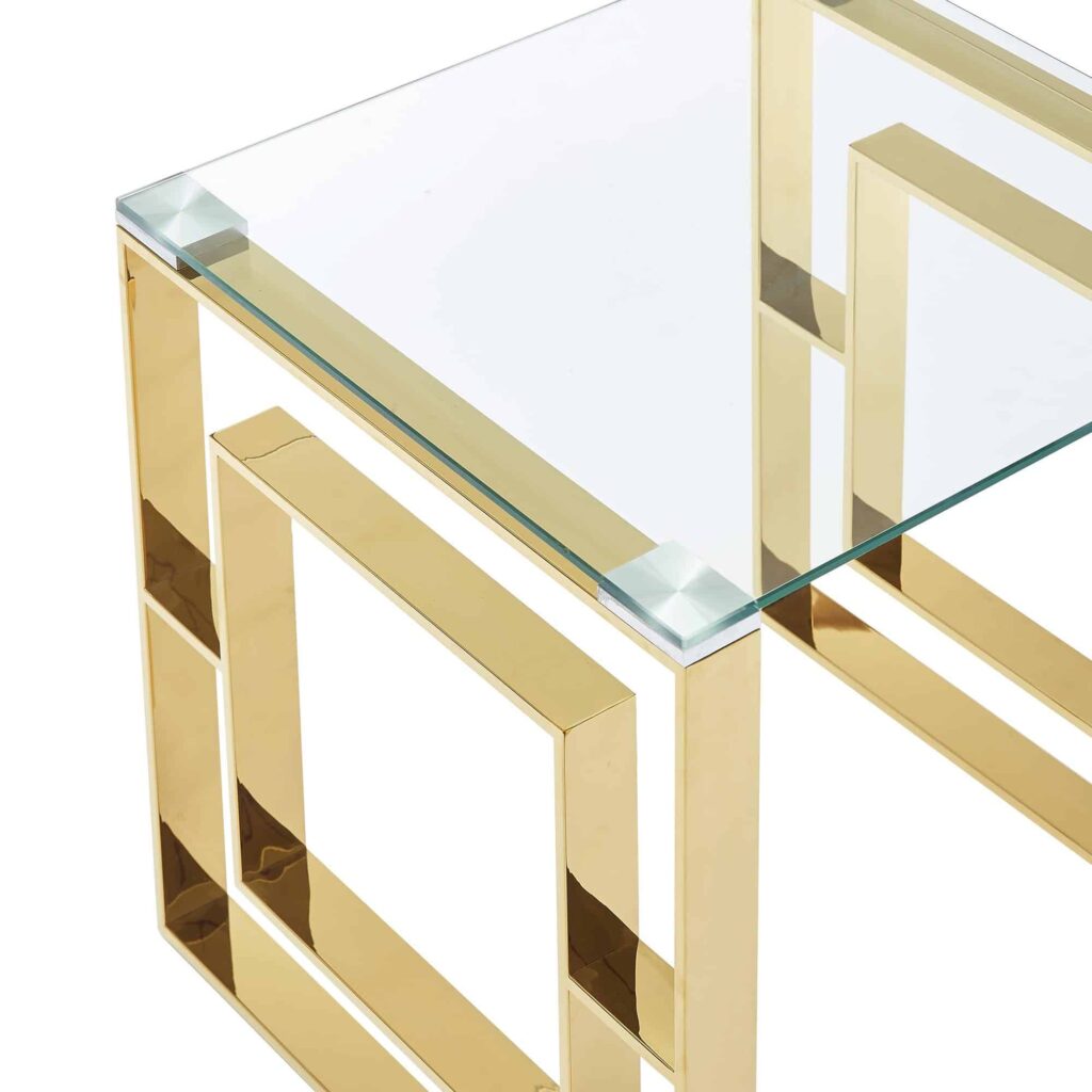 Eros Console/Desk in Gold - Image 5