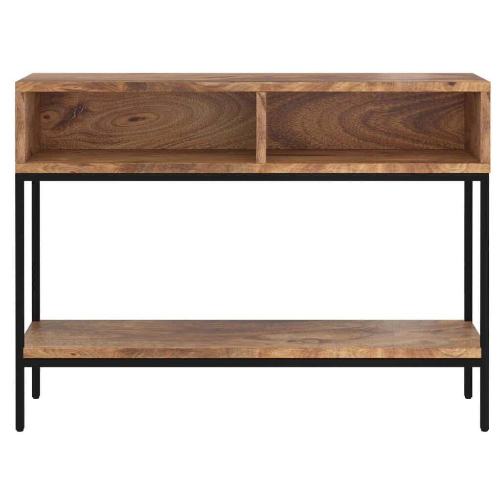 Ojas Console Table in Natural Burnt and Black - Image 3