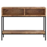 Ojas Console Table in Natural Burnt and Black 502-513NT 502 513NT 2