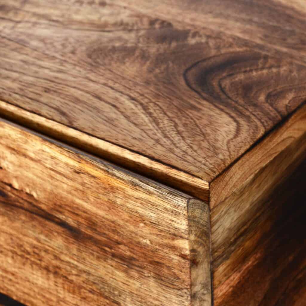 Ojas Console Table in Natural Burnt and Black - Image 6