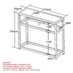 Quinn Console Table in Black 502-524BK 502 524BK LD