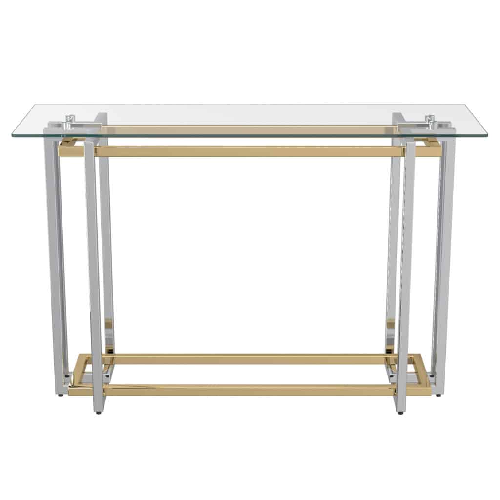 Florina Console Table in Silver and Gold 502-561CH 502 561CH 2