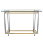 Florina Console Table in Silver and Gold 502-561CH 502 561CH 2