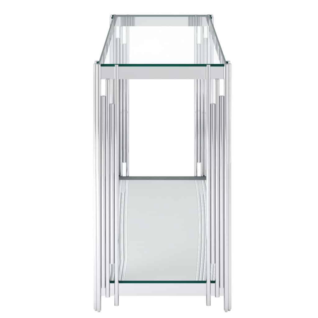 Estrel Console Table in Silver - Image 4