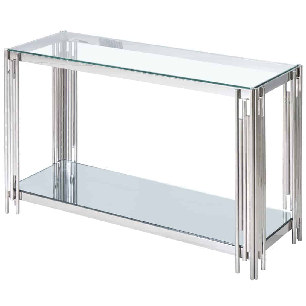 Estrel Console Table in Silver - Image 7