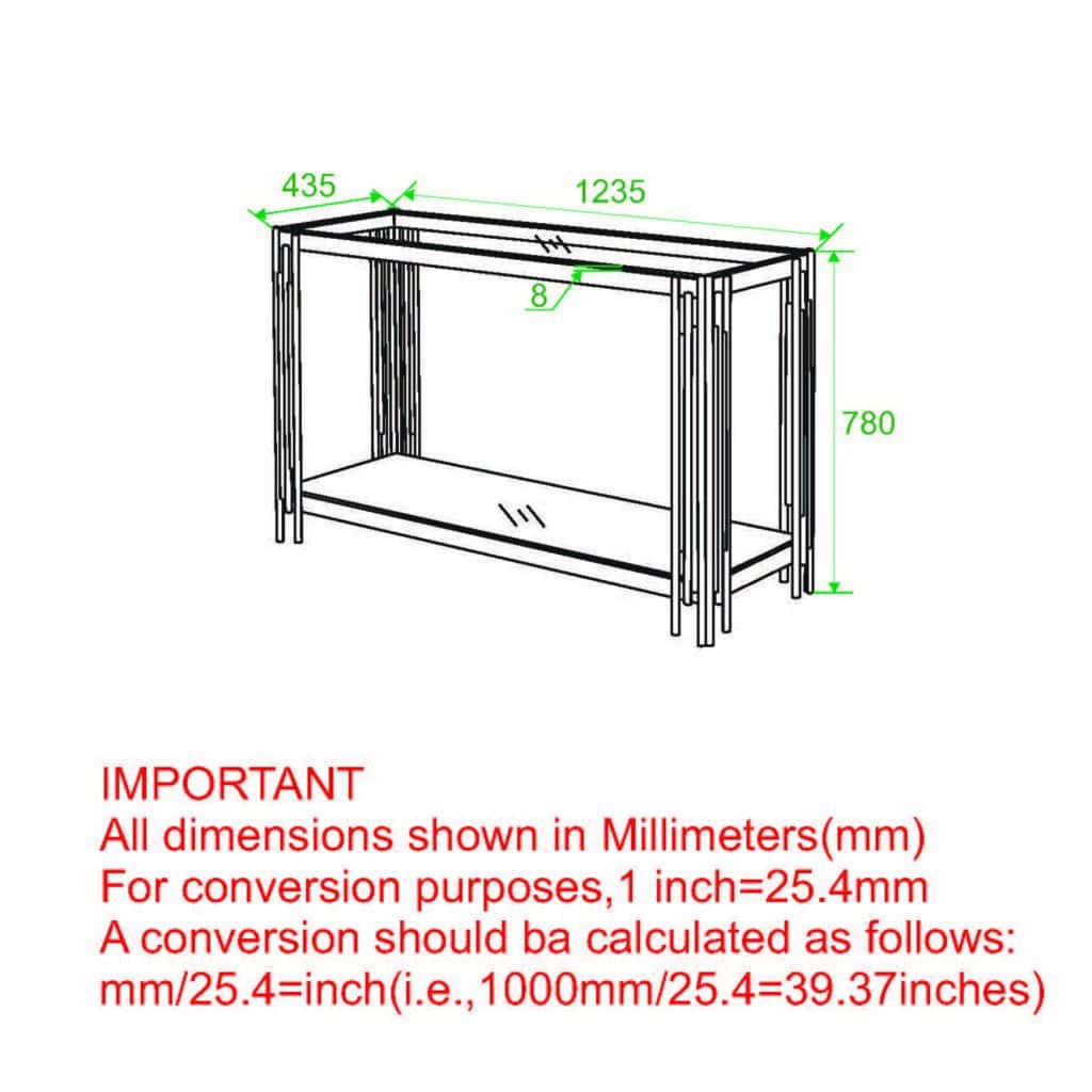Estrel Console Table in Silver - Image 8