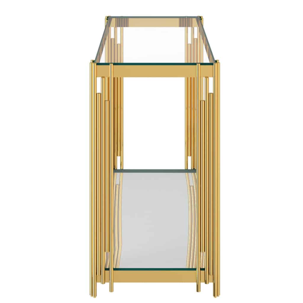 Estrel Console Table in Gold - Image 4