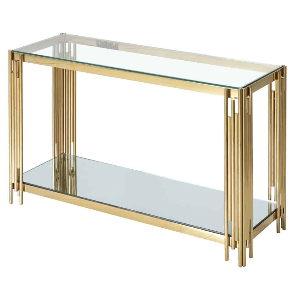 Estrel Console Table in Gold - Image 6