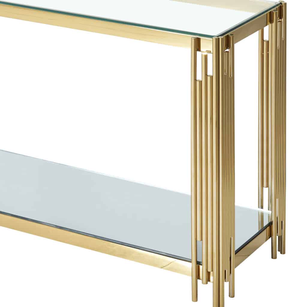 Estrel Console Table in Gold - Image 7