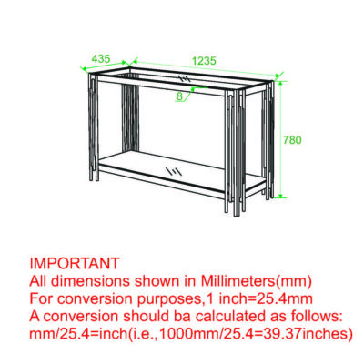 Estrel Console Table in Gold 502-630GL 502 630GL LD