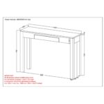 Idris Console/Desk in Dark Sheesham 502-814DSH 502 814DSH LD