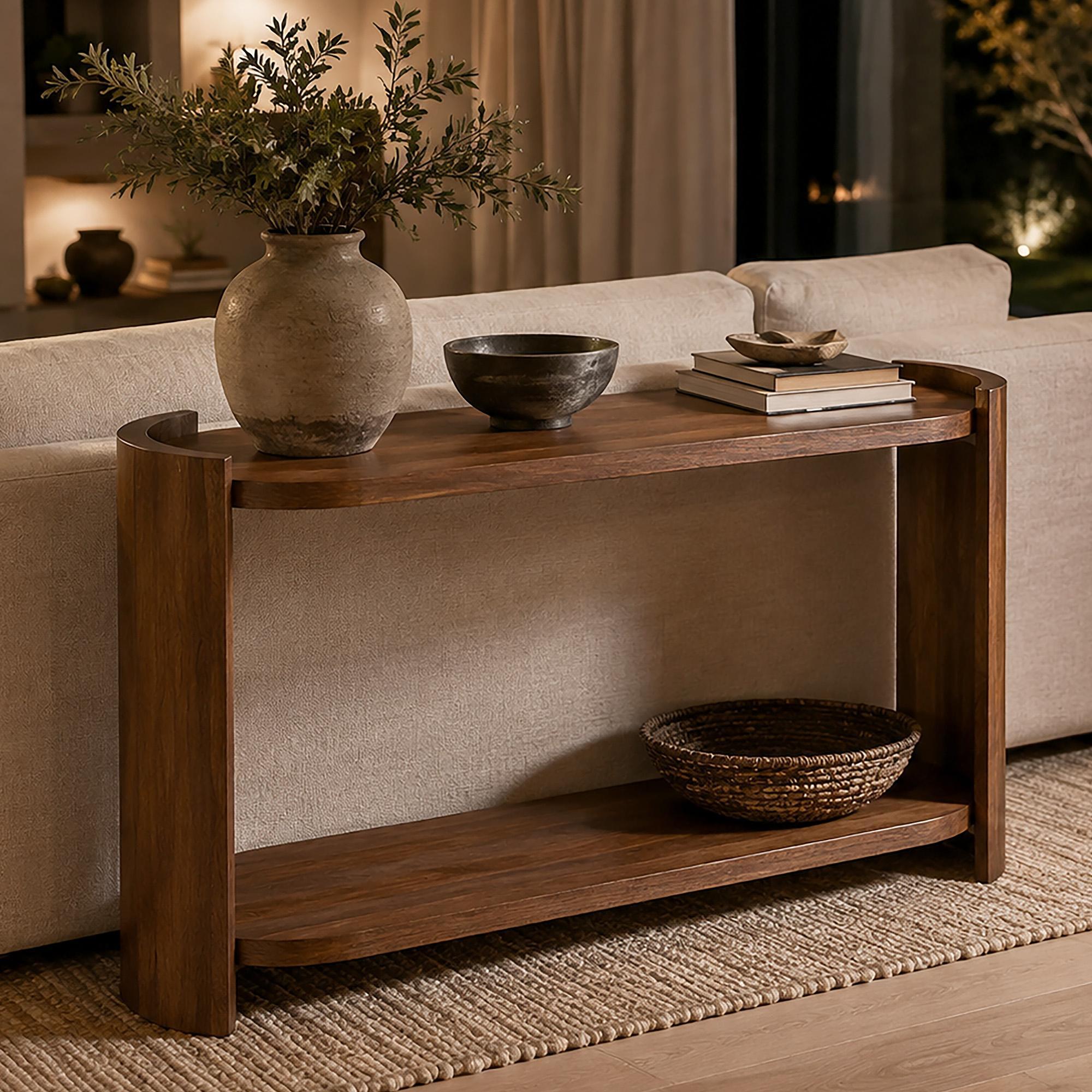 Grace Console Table, 42" in Walnut 2 Grace Console Table, 42" in Walnut - Image 2
