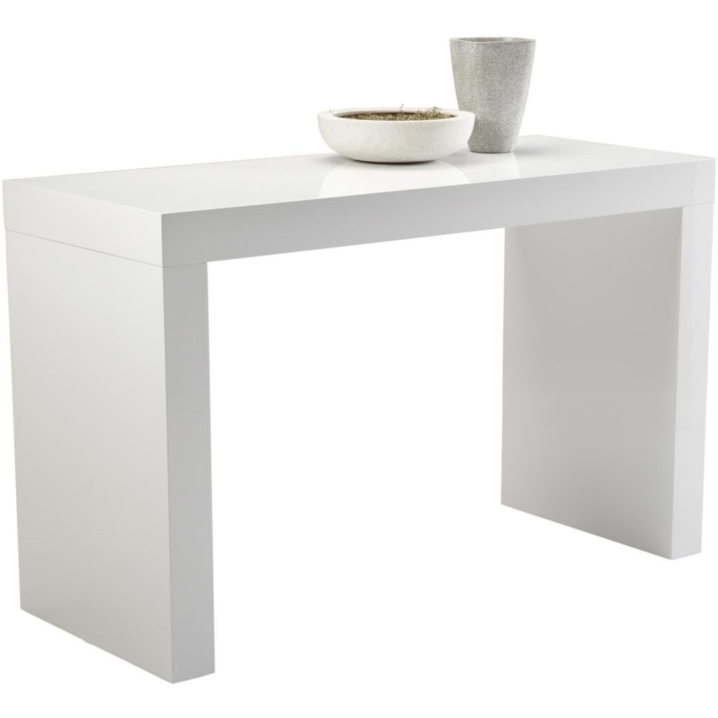 Faro Counter Table - High Gloss White - Image 2