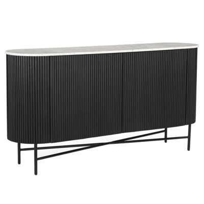 Reyna Sideboard, 57" in Black and White