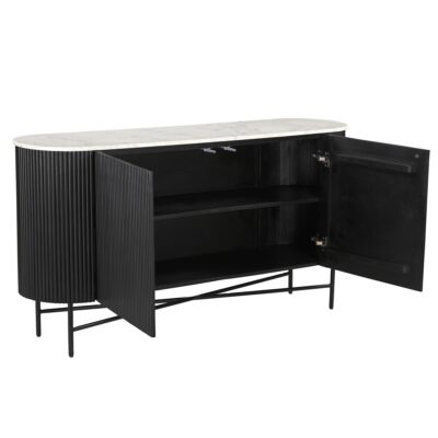Reyna Sideboard, 57" in Black and White 10 Reyna Sideboard, 57" in Black and White 503-248BLK 503 248BLK 2