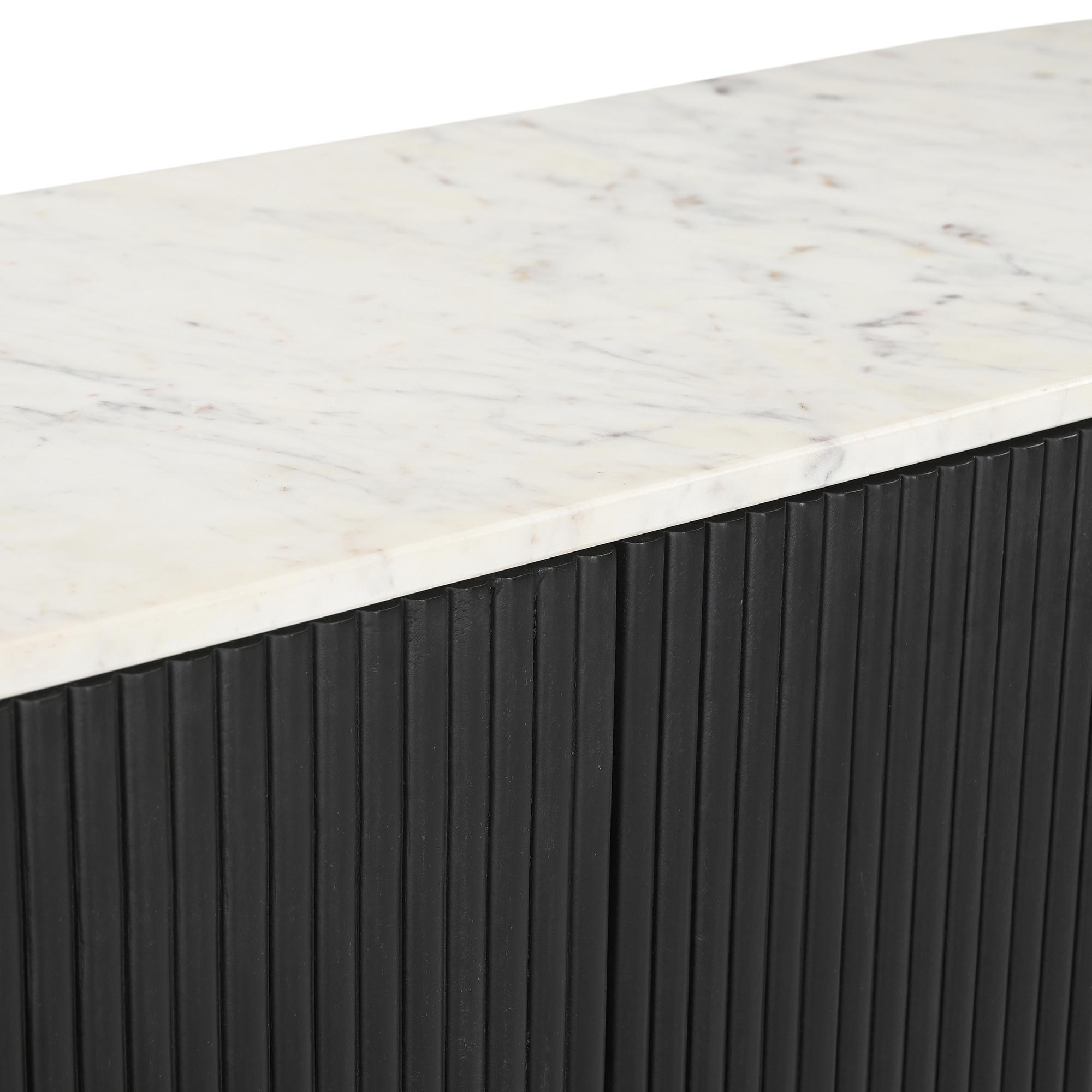 Reyna Sideboard, 57" in Black and White 6 Reyna Sideboard, 57" in Black and White - Image 6