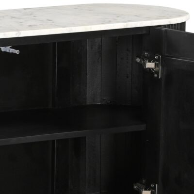 Reyna Sideboard, 57" in Black and White 14 Reyna Sideboard, 57" in Black and White 503-248BLK 503 248BLK 6