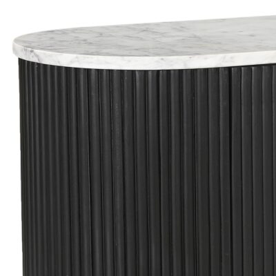 Reyna Media Cabinet, 71" in Black and White 506-248BLK 506 248BLK 5