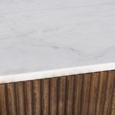 Reyna Media Cabinet, 71" in Walnut and White 506-248WAL 506 248WAL 5