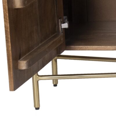 Reyna Media Cabinet, 71" in Walnut and White 506-248WAL 506 248WAL 6