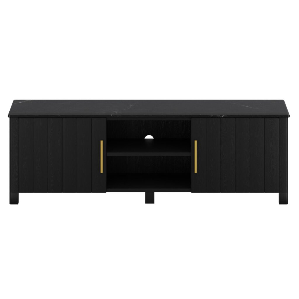 Camden Media Cabinet in Black - Image 5